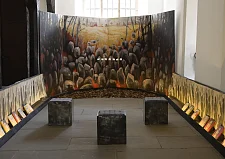 Bild vom Ausstellungsaufbau in der Unteren Halle Bild vom Ausstellungsaufbau in der Unteren Halle