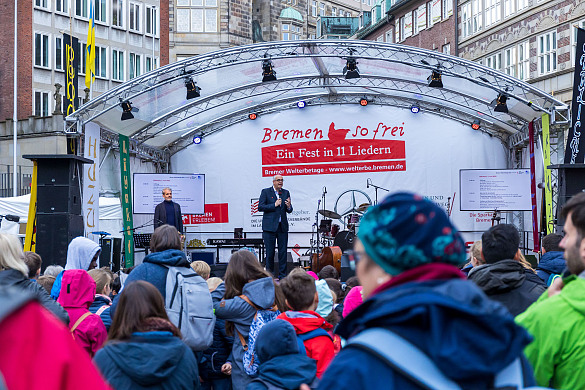 Eröffnung mit Bürgermeister Bovenschulte. Foto: Patric Leo