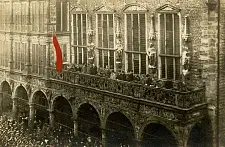 Die Novemberrevolution 1918 am Bremer Rathaus