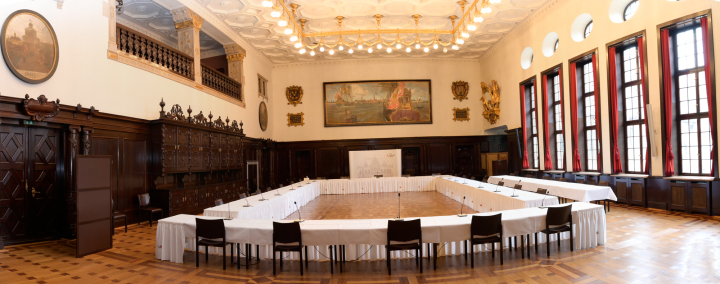 Festsaal mit Bremen-Panorama