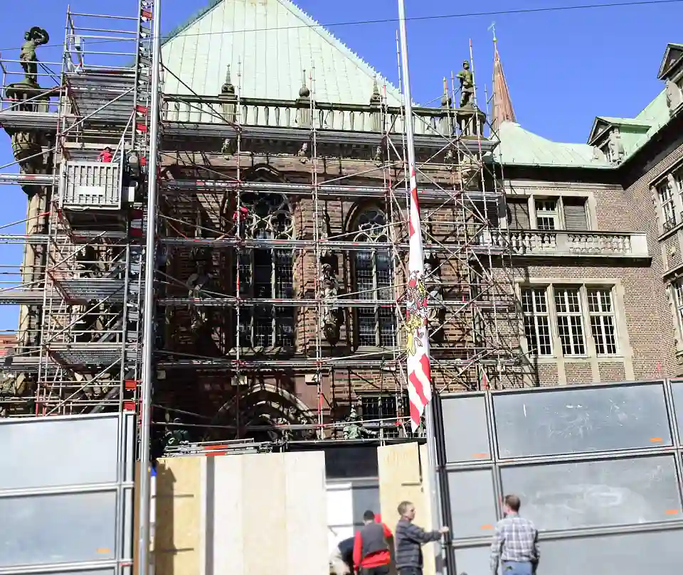 Ersatzfahnemasten am Grasmarkt