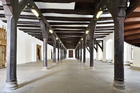 Die Untere Halle im Alten Rathaus.