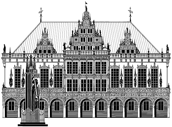 Grafik des Bremer Rathauses