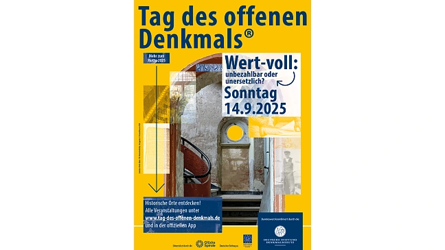 Plakat zum Tag des offenen Denkmals am 14. September 2025