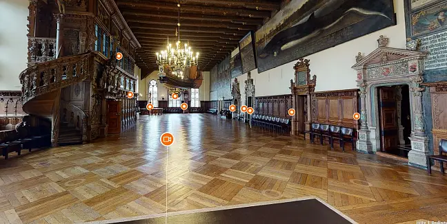 Blick in die Obere Rathaushalle