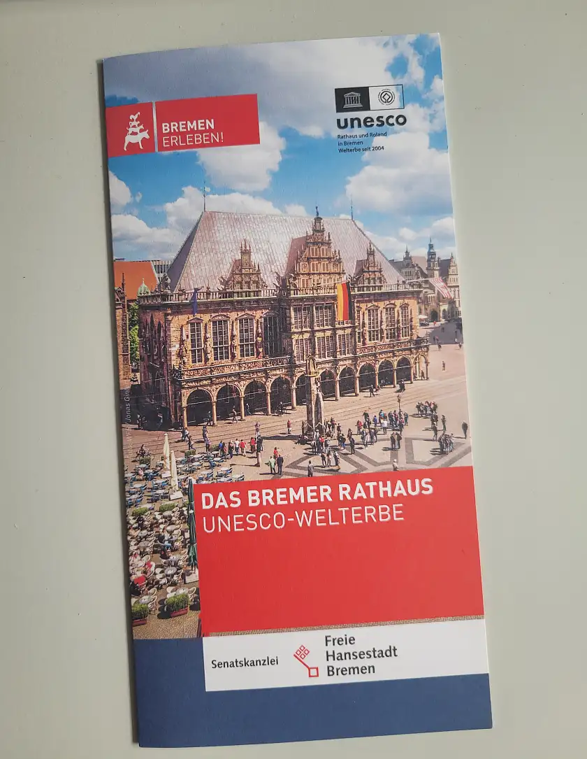 Titelbild des Flyer des Bremer Rathauses